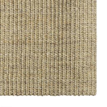 Natural Sisal Rug 80x250 cm Green - Durable & Easy to Maintain