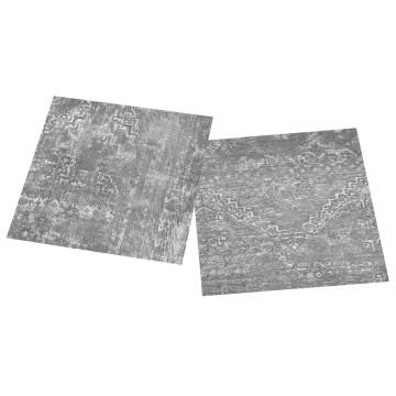 Self-adhesive Flooring Planks - 55 pcs PVC Concrete Grey