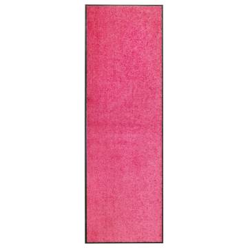 Doormat Washable Pink 60x180 cm - Durable & Non-Slip