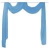 Sheer Voile Drape 140 x 600 cm Turquoise - Elegant Décor