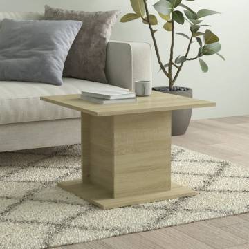 Elegant Sonoma Oak Coffee Table - 55.5x55.5 cm | HipoMarket