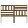 Stylish Honey Brown Bed Headboard - Solid Pine Wood | HipoMarket