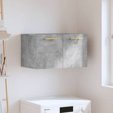 Wall Cabinet Concrete Grey 60x36.5x35 cm | Hipomarket