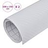 Car Films 2 pcs 3D White 100x150 cm - High-Tech Look