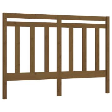 Honey Brown Solid Pine Bed Headboard - Stylish Design