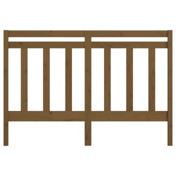 Honey Brown Solid Pine Bed Headboard - Stylish Design