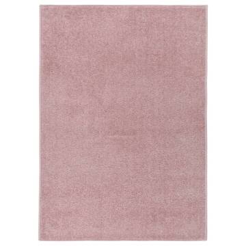 Elegant Pink Rug Short Pile 120x170 cm | Hipomarket