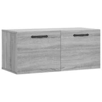 Wall Cabinet Grey Sonoma 80x36.5x35 cm - HipoMarket