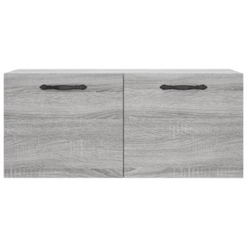 Wall Cabinet Grey Sonoma 80x36.5x35 cm - HipoMarket