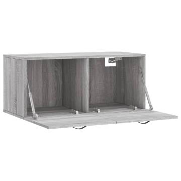 Wall Cabinet Grey Sonoma 80x36.5x35 cm - HipoMarket