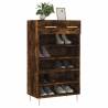 Shoe Cabinet Smoked Oak - 60x35x105 cm | Hipomarket