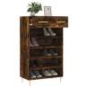 Shoe Cabinet Smoked Oak - 60x35x105 cm | Hipomarket