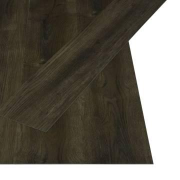 Self-Adhesive PVC Flooring Planks - Dark Brown 4.46 m² | HipoMarket