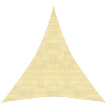 HDPE Sunshade Sail 3x4x4 m Beige | Outdoor Shelter