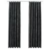 Elegant Blackout Curtains - Velvet Anthracite 140x225 cm (2 pcs)