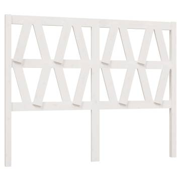 Stylish White Bed Headboard | Solid Pine Wood - 166x4x100 cm