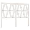 Stylish White Bed Headboard | Solid Pine Wood - 166x4x100 cm