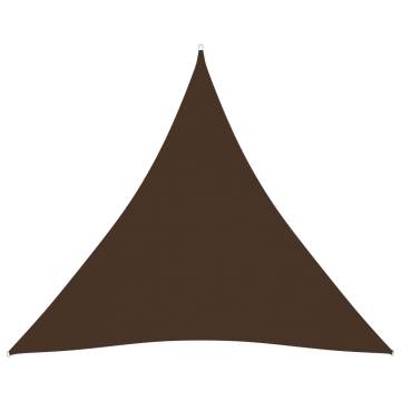 Sunshade Sail Oxford Fabric Triangular 5x5x5 m - Brown