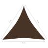 Sunshade Sail Oxford Fabric Triangular 5x5x5 m - Brown