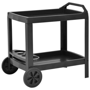 Stylish Anthracite Beverage Cart - 69x53x72 cm | HipoMarket