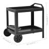 Stylish Anthracite Beverage Cart - 69x53x72 cm | HipoMarket