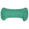 Boat Rope Green 3mm 25m - Durable Polypropylene Rope