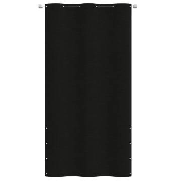 Black Balcony Screen 120x240 cm - Premium Oxford Fabric