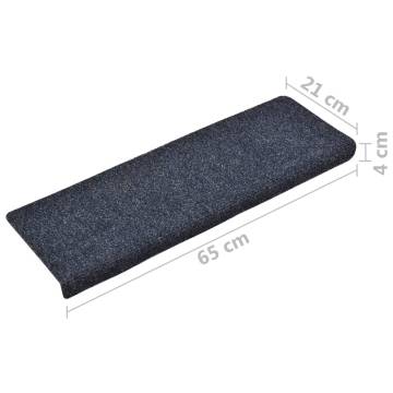 Stair Mats 10 pcs Anthracite | Non-Slip & Washable | HipoMarket