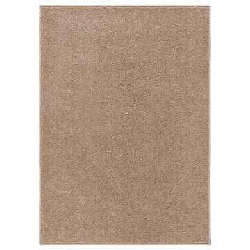 Rug Short Pile 140x200 cm Brown - Elegant Home Decor