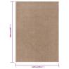 Rug Short Pile 140x200 cm Brown - Elegant Home Decor