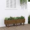 Garden Raised Bed Honey Brown 121x30x38 cm Solid Wood Pine Colour honey brown pine Size 121 x 30 x 38 cm Quantity in Package 1 