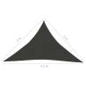 HDPE Sunshade Sail 3x3x4.2m - Anthracite | Hipomarket