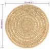 Handmade Braided Jute Rug 210 cm - Natural Home Decor