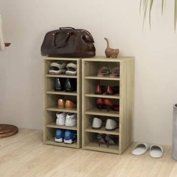 Shoe Cabinets 2 pcs Sonoma Oak - Organize Your Footwear