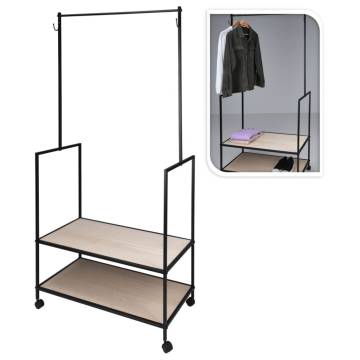 H&S Collection Coat Rack with 2 Hooks - Stylish Storage