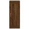 Elegant Wall Mounted Cabinet - Brown Oak | HipoMarket