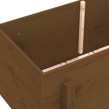 Garden Raised Bed Honey Brown 101x50x57 cm - Solid Pine