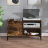 Record Cabinet Smoked Oak | Stylish Vinyl Storage