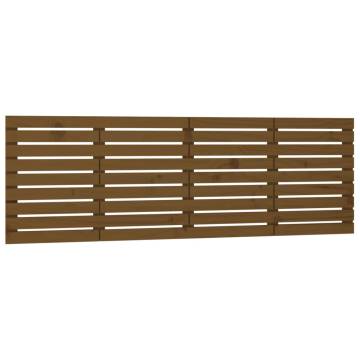 Honey Brown Wall Headboard - Solid Pine 206x3x63 cm