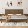 Honey Brown Wall Headboard - Solid Pine 206x3x63 cm