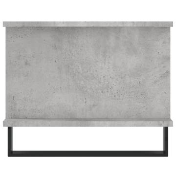 Elegant Concrete Grey Coffee Table - 90x50x40 cm | Hipomarket