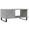 Elegant Concrete Grey Coffee Table - 90x50x40 cm | Hipomarket