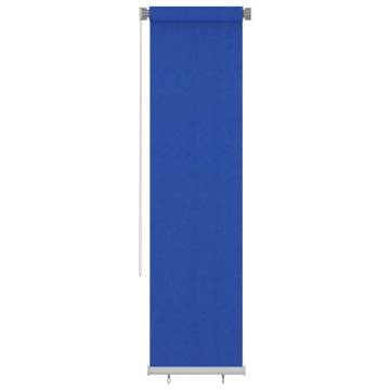 Outdoor Roller Blind 60x230 cm - Blue HDPE Shade | Hipo Market