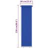 Outdoor Roller Blind 60x230 cm - Blue HDPE Shade | Hipo Market