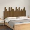 Wall Headboard Honey Brown 146.5x3x80 cm Solid Wood Pine Colour honey brown Size 146.5 x 80 cm Quantity in Package 1 