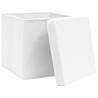 10 pcs White Storage Boxes with Covers - Stylish & Durable