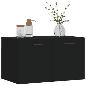 Wall Cabinet Black 60x36.5x35 cm | Durable and Stylish