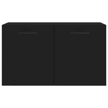 Wall Cabinet Black 60x36.5x35 cm | Durable and Stylish