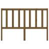 Stylish Honey Brown Bed Headboard - Solid Wood Pine 156x4x100 cm