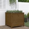 Garden Planter Honey Brown - Solid Pine 82.5x82.5x78 cm